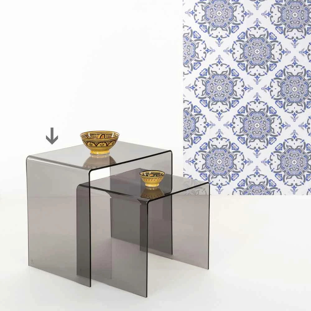 Tabel Rokerige Modern Design 50x50cm Big Terry, Made In Italy 1 Tabel Rokerige Modern Design 50x50cm Big Terry, Made In Italy