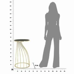 Rond Design Telefoonstandaard In Glas, Ijzer En MDF - Isaiah 8 Rond Design Telefoonstandaard In Glas, Ijzer En MDF - Isaiah -Slide Shop tavolino porta telefono rotondo in ferro mdf e vetro di design isaiah 3