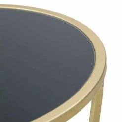 Rond Design Telefoonstandaard In Ijzer En Glas - Faith 8 Rond Design Telefoonstandaard In Ijzer En Glas - Faith -Slide Shop tavolino porta telefono tondo di design in ferro e vetro faith 2