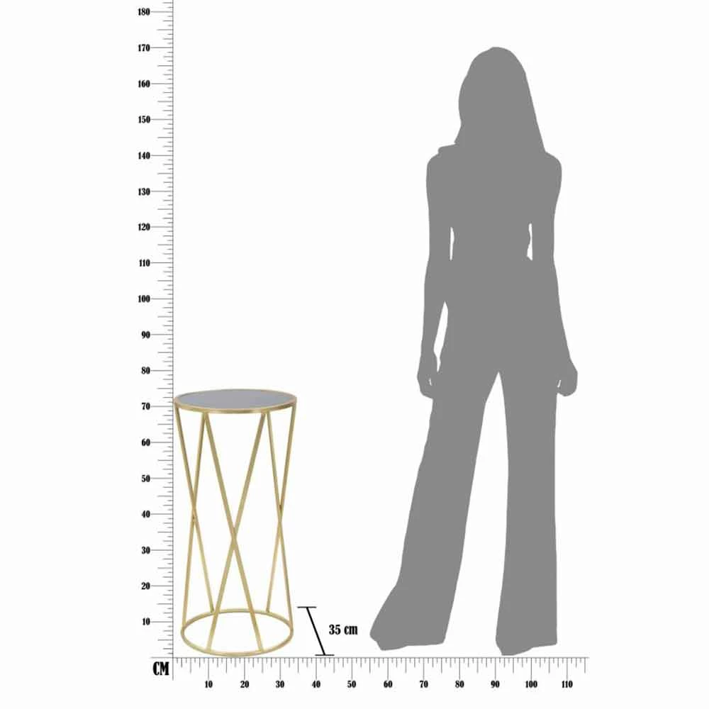 Rond Design Telefoonstandaard In Ijzer En Glas - Faith 5 Rond Design Telefoonstandaard In Ijzer En Glas - Faith - Afbeelding 5