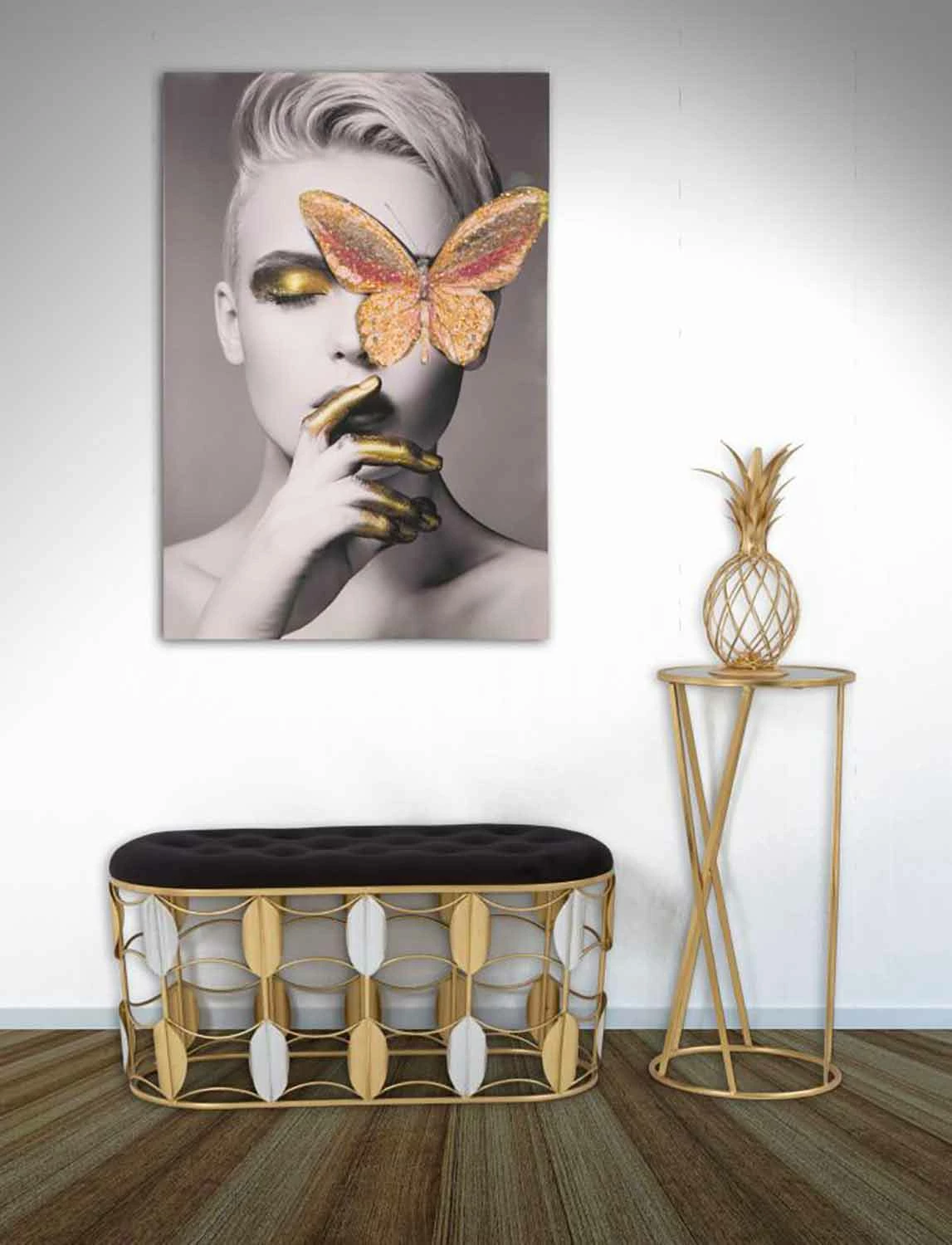 Rond Design Telefoonstandaard In Ijzer En Glas - Faith 6 Rond Design Telefoonstandaard In Ijzer En Glas - Faith - Afbeelding 6