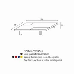 Moderne Rechthoekige Tafel Met Ingebouwde Verwijderbare Trays Iris 7 Moderne Rechthoekige Tafel Met Ingebouwde Verwijderbare Trays Iris -Slide Shop tavolino rettangolare moderno con vassoi incorporati estraibili iris 3