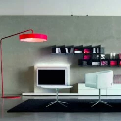 Ronde Salontafel In Wit MDF Met Modern Design 2 Maten - Geone -Slide Shop tavolino rotondo da salotto in mdf bianco di design moderno 2 misure geone 2