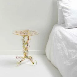 Ronde Tafel Diameter 36 Cm Janis Veelkleurige Design, Gemaakt In Italië -Slide Shop tavolino rotondo diametro 36 cm design multicolore janis made in italy 2