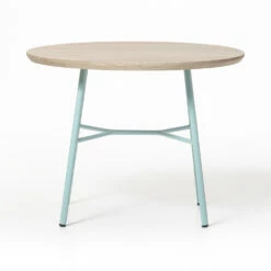 Salontafel Met Rond Massief Houten Blad Made In Italy - Makino