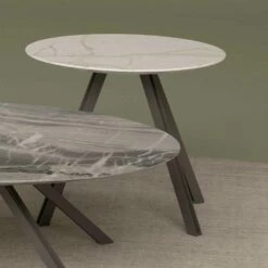 Lounge Tafel In Orobico Of Calacatta Marmer En Metaal Made In Italy - Sirena 17 Lounge Tafel In Orobico Of Calacatta Marmer En Metaal Made In Italy - Sirena -Slide Shop tavolino salotto in marmo orobico o calacatta e metallo made in italy sirena 5