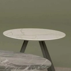 Lounge Tafel In Orobico Of Calacatta Marmer En Metaal Made In Italy - Sirena 18 Lounge Tafel In Orobico Of Calacatta Marmer En Metaal Made In Italy - Sirena -Slide Shop tavolino salotto in marmo orobico o calacatta e metallo made in italy sirena 6