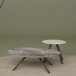 Lounge Tafel In Orobico Of Calacatta Marmer En Metaal Made In Italy - Sirena