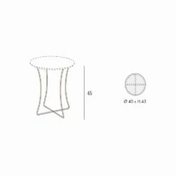 Salontafel In Geverfd Metaal Met HPL-blad Made In Italy - Numbo -Slide Shop tavolino salotto in metallo verniciato con piano in hpl made in italy numbo 11