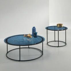 Salontafel In Gehamerd Glas En Metaal Made In Italy - Massimiliano -Slide Shop tavolino salotto in vetro martellato e metallo made in italy massimiliano 9