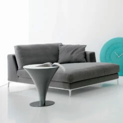 Ronde Salontafel Bootvorm In Metaal En Geëtst Glas - Boarding -Slide Shop tavolino tondo da caffe forma a barca in metallo e vetro acidato imbarco 3