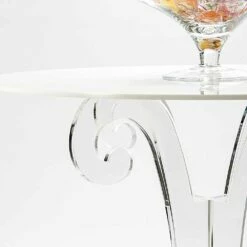 Ronde Salontafel In Transparant En Wit Plexiglas Of Met Hout - Stilio 9 Ronde Salontafel In Transparant En Wit Plexiglas Of Met Hout - Stilio -Slide Shop tavolino tondo da caffe in plexiglass trasparente e bianco o con legno stilio 2