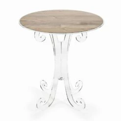 Ronde Salontafel In Transparant En Wit Plexiglas Of Met Hout - Stilio 10 Ronde Salontafel In Transparant En Wit Plexiglas Of Met Hout - Stilio -Slide Shop tavolino tondo da caffe in plexiglass trasparente e bianco o con legno stilio 3