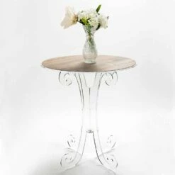 Ronde Salontafel In Transparant En Wit Plexiglas Of Met Hout - Stilio 11 Ronde Salontafel In Transparant En Wit Plexiglas Of Met Hout - Stilio -Slide Shop tavolino tondo da caffe in plexiglass trasparente e bianco o con legno stilio 4