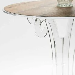 Ronde Salontafel In Transparant En Wit Plexiglas Of Met Hout - Stilio 13 Ronde Salontafel In Transparant En Wit Plexiglas Of Met Hout - Stilio -Slide Shop tavolino tondo da caffe in plexiglass trasparente e bianco o con legno stilio 6