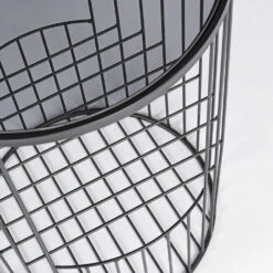 Ronde Salontafel In Staal En Veelzijdig Gehard Glas - Apuleio -Slide Shop tavolino tondo da salotto in acciaio e vetro temperato versatile apuleio 3