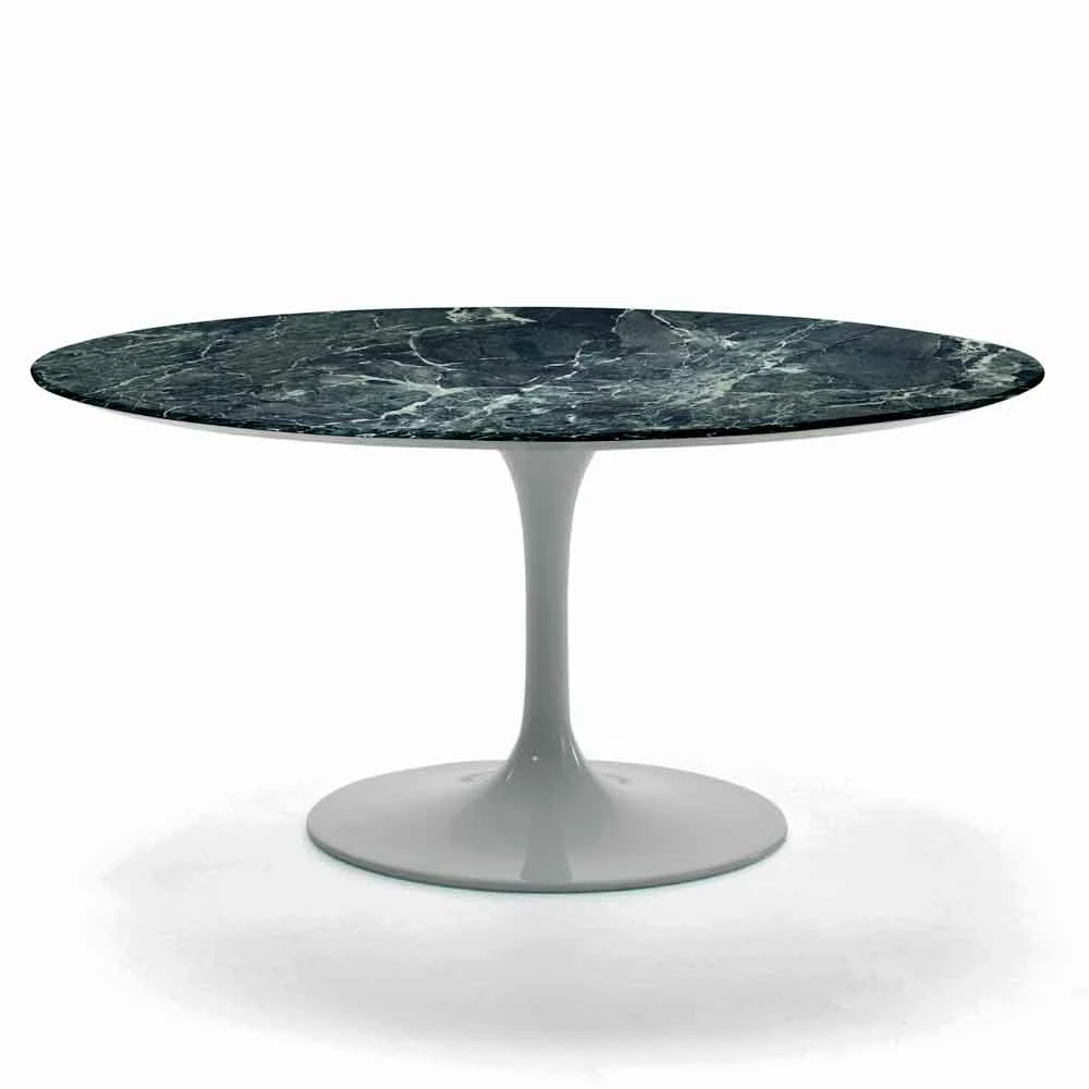 Ronde Salontafel In Carrara-marmer Of Marquinia Made In Italy - Dollars 4 Ronde Salontafel In Carrara-marmer Of Marquinia Made In Italy - Dollars - Afbeelding 4