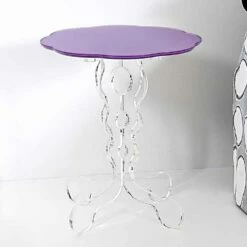 Ronde Tafel Lavendel 36cm Diameter Modern Design Janis -Slide Shop tavolino tondo lavanda diametro 36cm design moderno janis 1