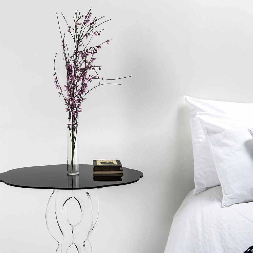 Salontafel Ronde Zwarte Een Diameter Van 50 Cm Janis Modern Design, Made In Italy 2 Salontafel Ronde Zwarte Een Diameter Van 50 Cm Janis Modern Design, Made In Italy - Afbeelding 2