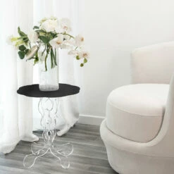 Salontafel Ronde Zwarte Een Diameter Van 50 Cm Janis Modern Design, Made In Italy 11 Salontafel Ronde Zwarte Een Diameter Van 50 Cm Janis Modern Design, Made In Italy -Slide Shop tavolino tondo nero diametro 50 cm design moderno janis made in italy 5