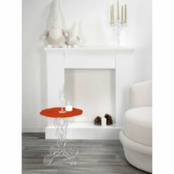 Rode Ronde Tafel Diameter 50 Cm Janis Modern Design, Made In Italy 6 Rode Ronde Tafel Diameter 50 Cm Janis Modern Design, Made In Italy -Slide Shop tavolino tondo rosso diametro 50 cm design moderno janis made in italy 4