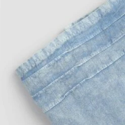 Blauwe Zware Linnen Badhanddoek, Van Luxe En Italiaans Design - Jojoba -Slide Shop telo da bagno in lino pesante azzurro design di lusso italiano jojoba 1