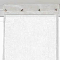 Retro Lichtgewicht Linnen Glazen Gordijn En Luxe Parelmoeren Knopen - Georgette -Slide Shop tenda a vetro in lino leggero retro e bottoni in madreperla lusso georgette 2