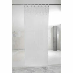 Wit Licht Linnen Gordijn Met Kant Van Elegant Design Made In Italy - Geogeo