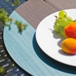 Placemat Van Hout In Amerikaanse Stijl Gemaakt In Italië 4 StukkeN - Stan -Slide Shop tovaglietta all americana rotonda in legno e tessuto made in italy stan 6