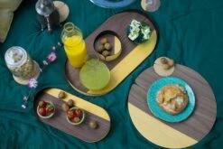 Placemat Van Hout In Amerikaanse Stijl Gemaakt In Italië 4 StukkeN - Stan -Slide Shop tovaglietta all americana rotonda in legno e tessuto made in italy stan 8