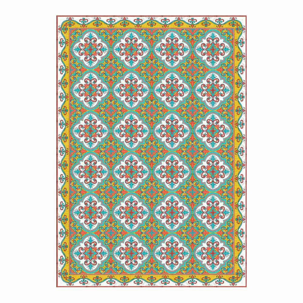 Moderne Amerikaanse Placemat In Pvc En Polyester Met Patroon, 6 Stuks - Costa 5 Moderne Amerikaanse Placemat In Pvc En Polyester Met Patroon, 6 Stuks - Costa - Afbeelding 5