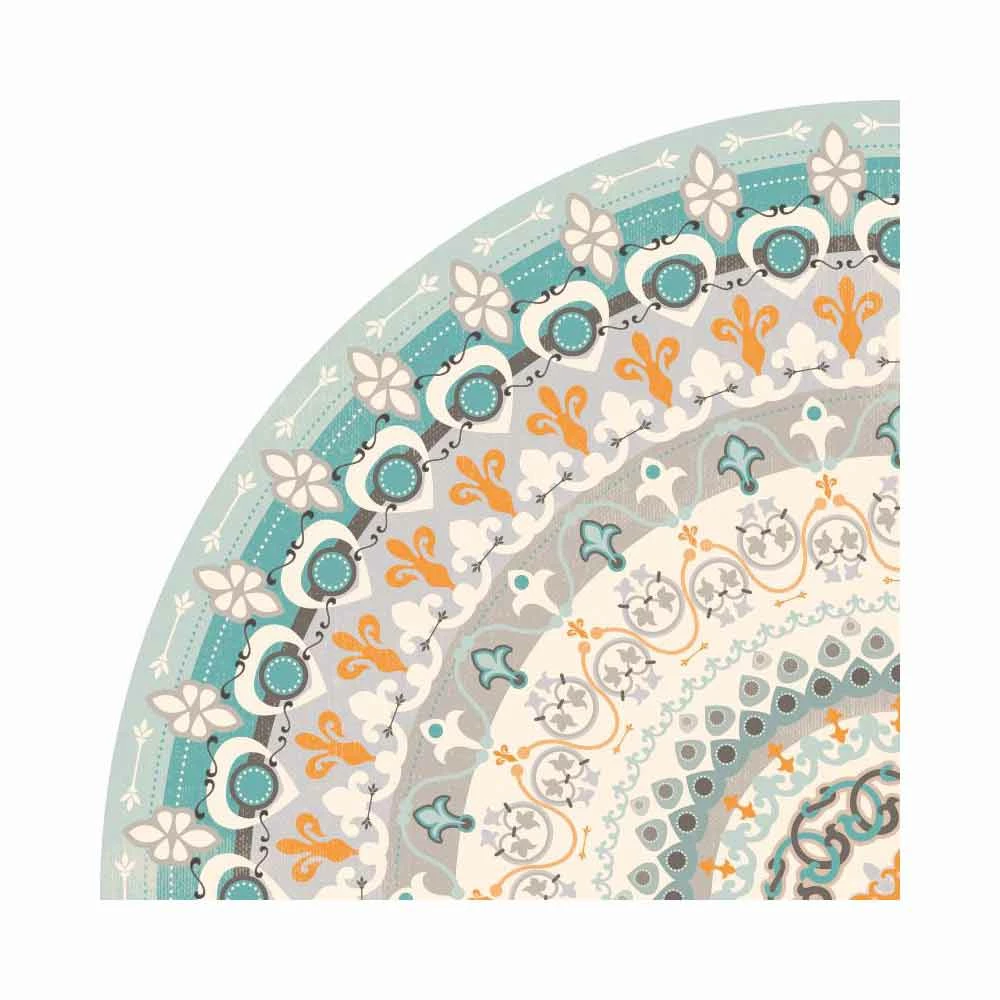Ronde Design Amerikaanse Placemat In PVC En Polyester, 6 Stuks - Rondeo 2 Ronde Design Amerikaanse Placemat In PVC En Polyester, 6 Stuks - Rondeo - Afbeelding 2