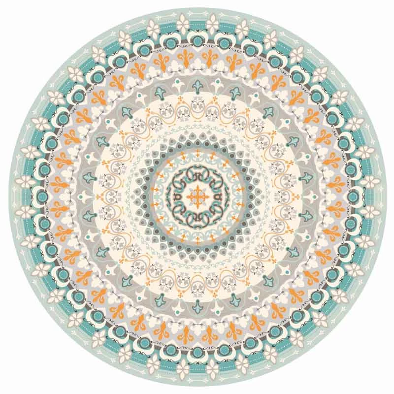 Ronde Design Amerikaanse Placemat In PVC En Polyester, 6 Stuks - Rondeo 1 Ronde Design Amerikaanse Placemat In PVC En Polyester, 6 Stuks - Rondeo