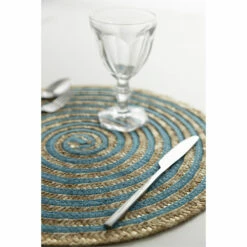 Ronde Raffia Placemat Diverse Kleuren 12 Stuks - Turbine 16 Ronde Raffia Placemat Diverse Kleuren 12 Stuks - Turbine -Slide Shop tovaglietta americana rotonda in rafia colori assortiti 12 pz turbina 2