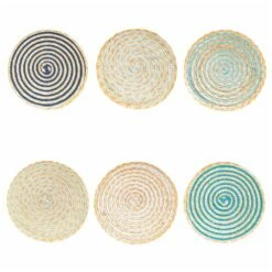 Ronde Raffia Placemat Diverse Kleuren 12 Stuks - Turbine