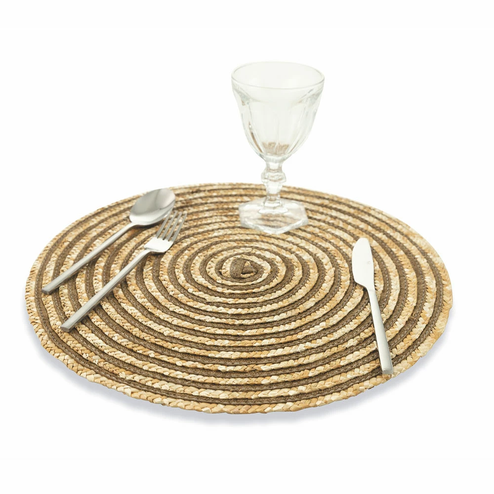 Ronde Raffia Placemat Diverse Kleuren 12 Stuks - Turbine 9 Ronde Raffia Placemat Diverse Kleuren 12 Stuks - Turbine - Afbeelding 9