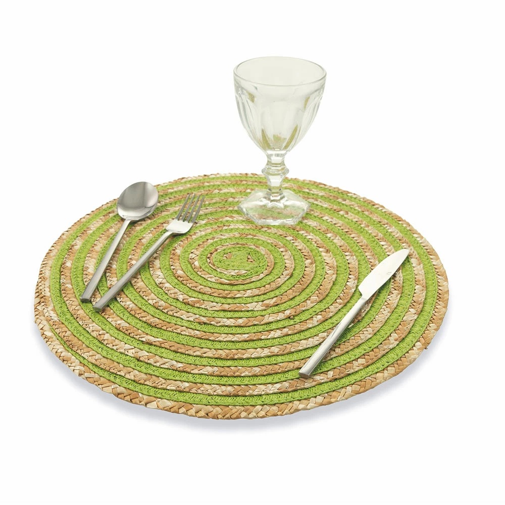 Ronde Raffia Placemat Diverse Kleuren 12 Stuks - Turbine 10 Ronde Raffia Placemat Diverse Kleuren 12 Stuks - Turbine - Afbeelding 10