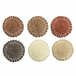 Ronde Placemat Gehaakte Placemat Diverse Kleuren 12 Stuks - Punzolo 23 Ronde Placemat Gehaakte Placemat Diverse Kleuren 12 Stuks - Punzolo -Slide Shop tovaglietta tonda sottopiatto in uncinetto vari colori 12 pezzi punzolo 11