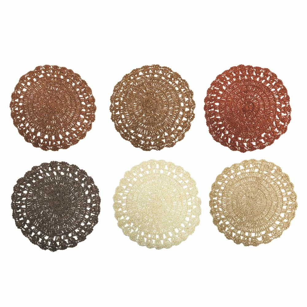 Ronde Placemat Gehaakte Placemat Diverse Kleuren 12 Stuks - Punzolo 12 Ronde Placemat Gehaakte Placemat Diverse Kleuren 12 Stuks - Punzolo - Afbeelding 12