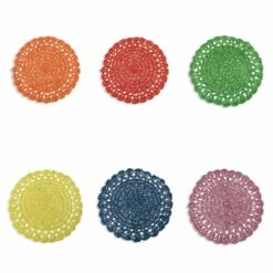 Ronde Placemat Gehaakte Placemat Diverse Kleuren 12 Stuks - Punzolo 19 Ronde Placemat Gehaakte Placemat Diverse Kleuren 12 Stuks - Punzolo -Slide Shop tovaglietta tonda sottopiatto in uncinetto vari colori 12 pezzi punzolo 7