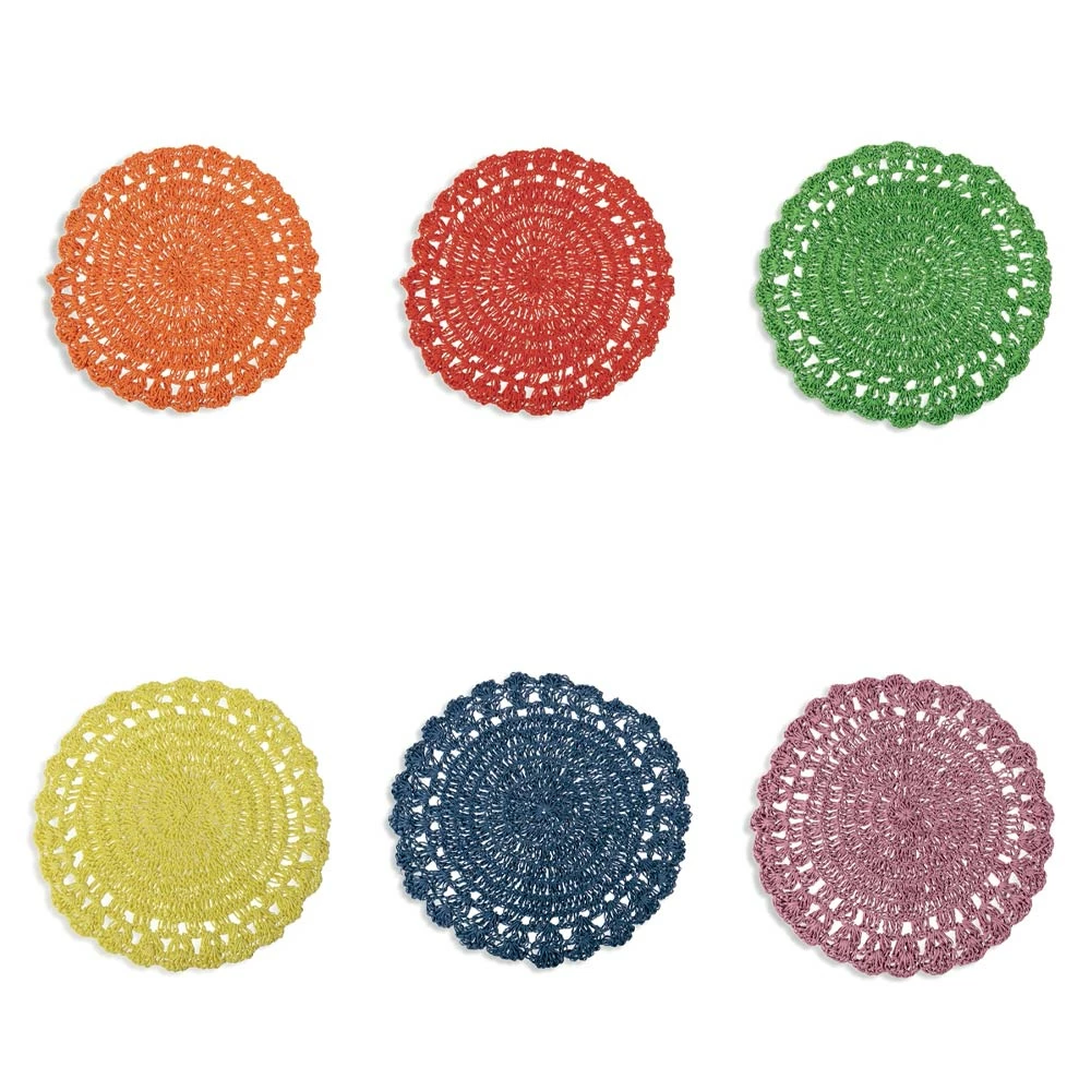 Ronde Placemat Gehaakte Placemat Diverse Kleuren 12 Stuks - Punzolo 8 Ronde Placemat Gehaakte Placemat Diverse Kleuren 12 Stuks - Punzolo - Afbeelding 8