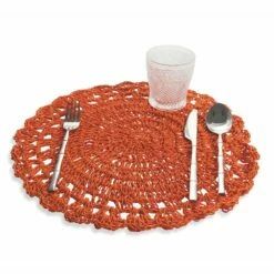 Ronde Placemat Gehaakte Placemat Diverse Kleuren 12 Stuks - Punzolo 20 Ronde Placemat Gehaakte Placemat Diverse Kleuren 12 Stuks - Punzolo -Slide Shop tovaglietta tonda sottopiatto in uncinetto vari colori 12 pezzi punzolo 8