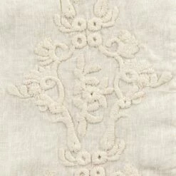 Amerikaanse Ontbijtplacemats In Linnen Met Arabesque Borduursel 2-delig - Bipellino -Slide Shop tovagliette americane colazione in lino con ricamo arabesco 2 pezzi bipellino 2