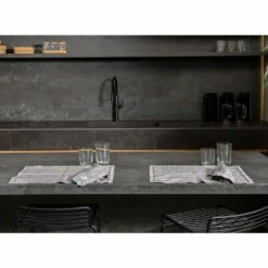 American Breakfast Placemats In Grijs Linnen Met Kristallen 2 Stuks - Macanno -Slide Shop tovagliette americane colazione in lino grigio con cristalli 2 pezzi macanno 6