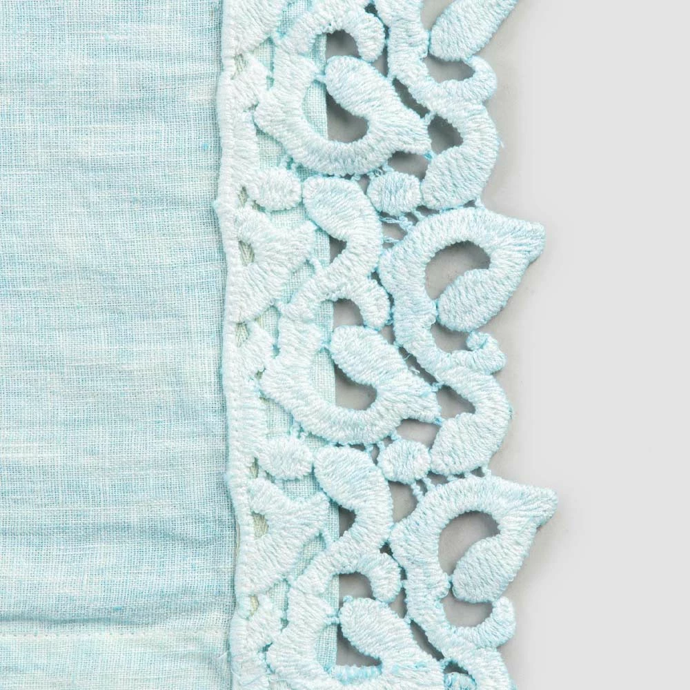 Amerikaanse Placemats In Linnen Met Poema-kant, 3 Kleuren 2-delig - Leonardino 2 Amerikaanse Placemats In Linnen Met Poema-kant, 3 Kleuren 2-delig - Leonardino - Afbeelding 2