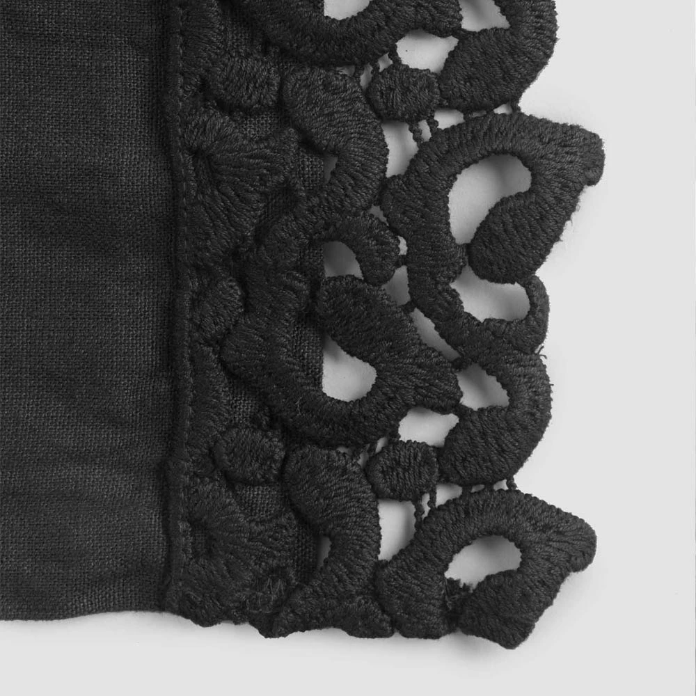 Amerikaanse Placemats In Linnen Met Poema-kant, 3 Kleuren 2-delig - Leonardino 6 Amerikaanse Placemats In Linnen Met Poema-kant, 3 Kleuren 2-delig - Leonardino - Afbeelding 6