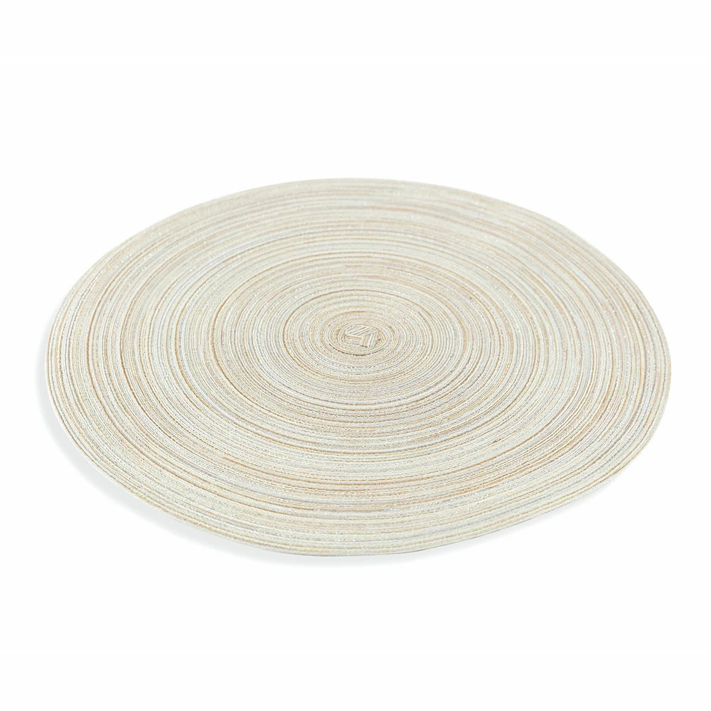 Ronde Amerikaanse Placemats In Wit Of Bruin Polyester 12 Stuks - Zanette 3 Ronde Amerikaanse Placemats In Wit Of Bruin Polyester 12 Stuks - Zanette - Afbeelding 3