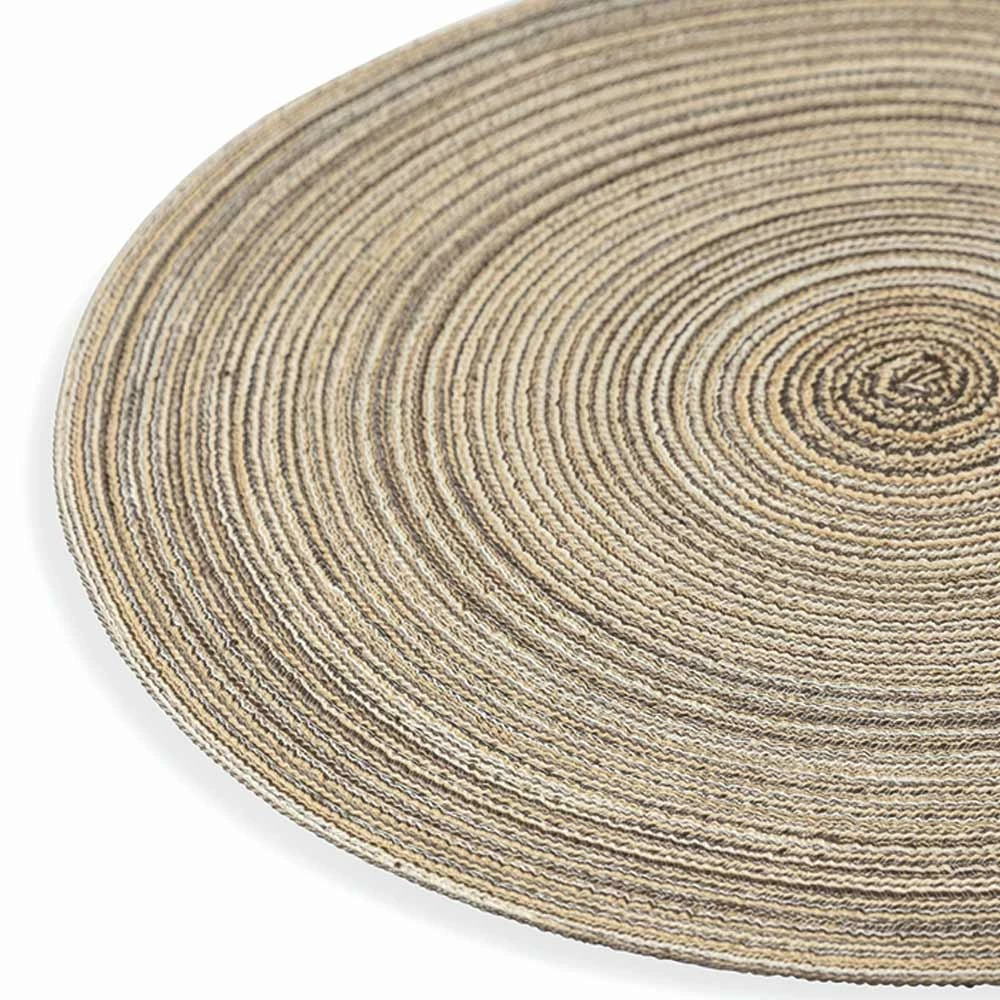 Ronde Amerikaanse Placemats In Wit Of Bruin Polyester 12 Stuks - Zanette 6 Ronde Amerikaanse Placemats In Wit Of Bruin Polyester 12 Stuks - Zanette - Afbeelding 6