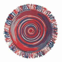 Amerikaanse Ronde Gekleurde Polyester Placemats Met Franjes 12 Stuks - Aries -Slide Shop tovagliette americane tonde poliestere colorato con frange 12 pz ariest 6