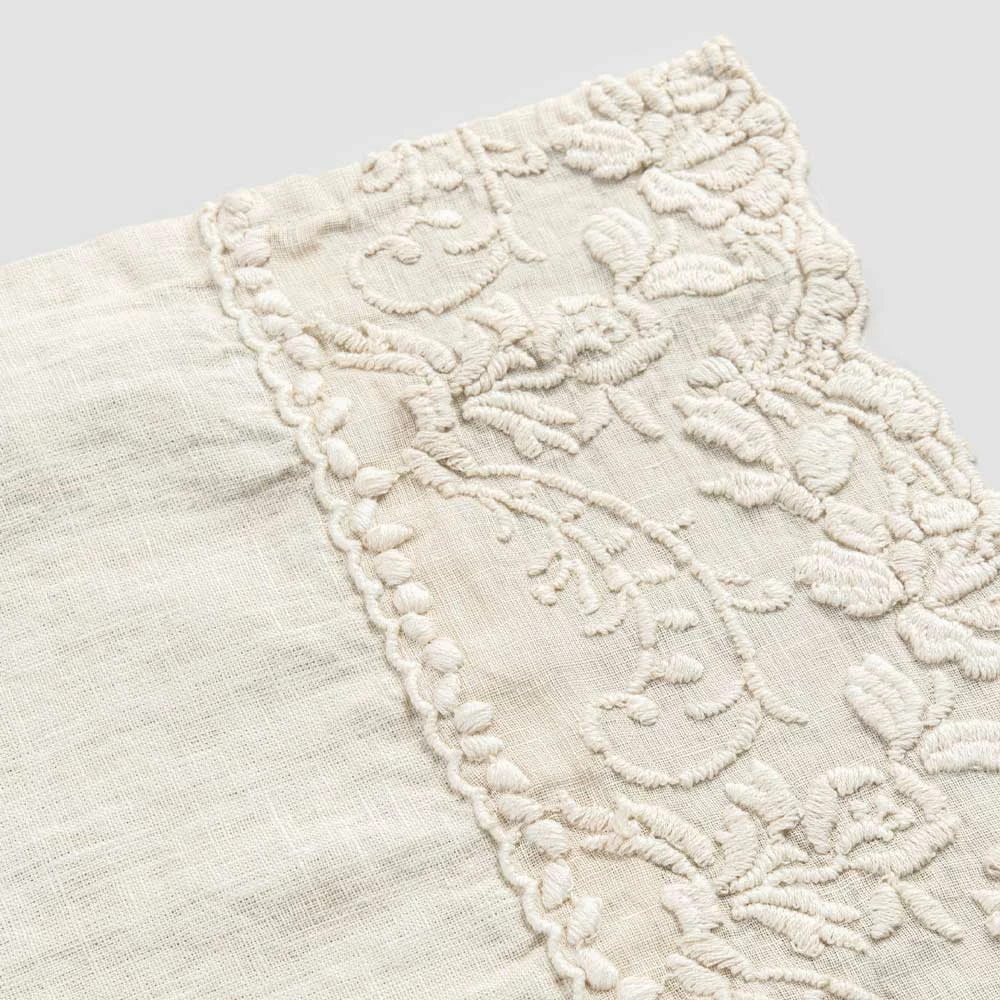 Amerikaans Design Ontbijtplacemats In Linnen Met Borduursel 2-delig - Vippelino 3 Amerikaans Design Ontbijtplacemats In Linnen Met Borduursel 2-delig - Vippelino - Afbeelding 3